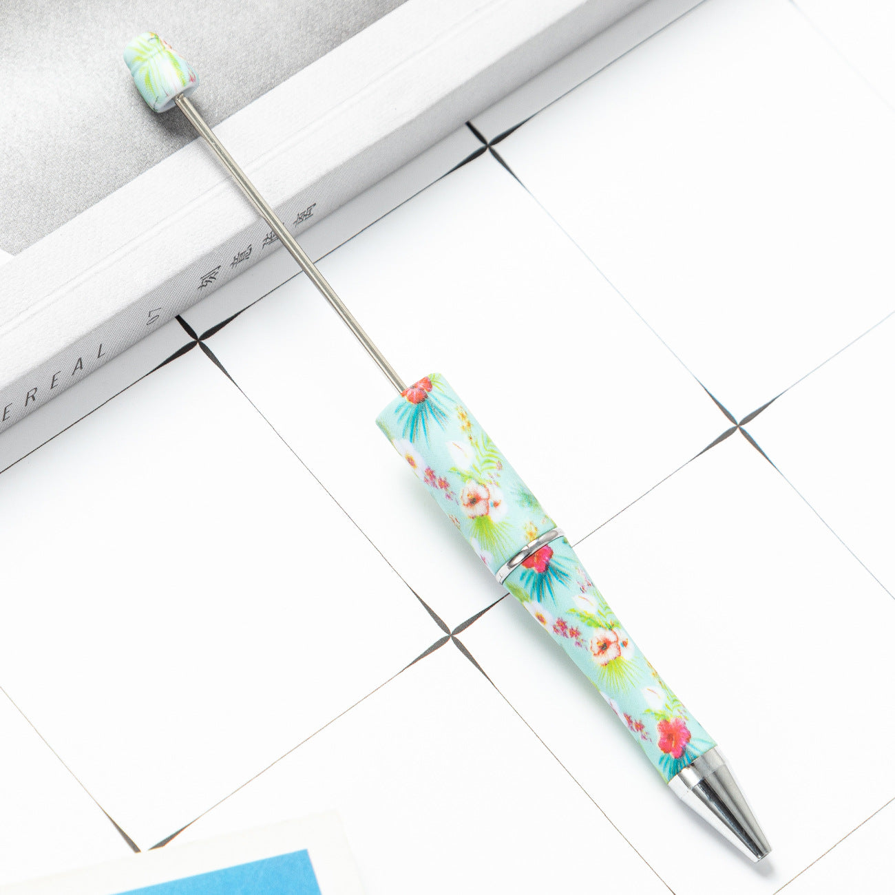 Wholesale Beadable Pens  Floral Butterfly Plastic Pen DIY for Beaded